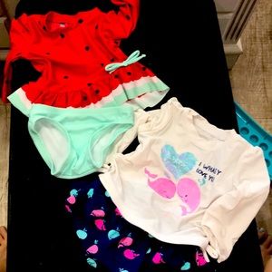 Two 6-9 month swimsuits